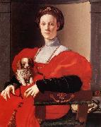 Pontormo, Jacopo Portrait of a Lady in Red oil painting